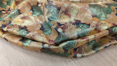 Autumn Fall, 100% Cotton, Batiste with Gold Foil