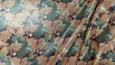 Autumn Fall, 100% Cotton, Batiste with Gold Foil