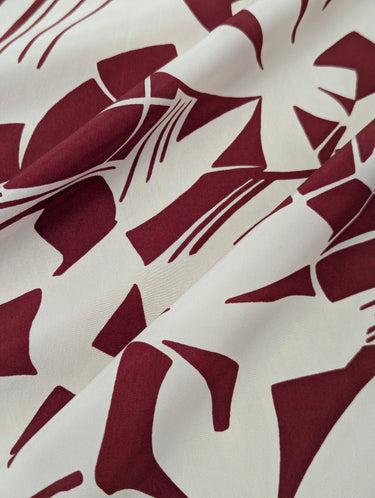 Brise 100% Silk, Crepe de Chine, Red
