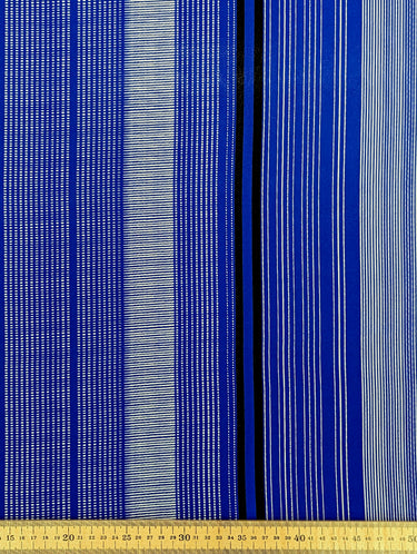 Carina Stripe 100% Silk, Crepe de Chine