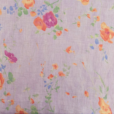 Dreamy Summer Blossom B, 100% Linen