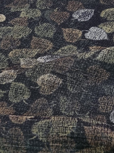 Forest Fade, Silk-blend Crinkle Chiffon