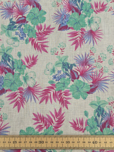 Hibiscus Hues 100% Linen