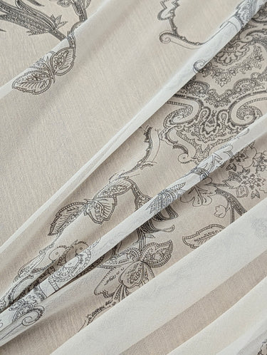 Ivory Folio, 100% Silk, Georgette