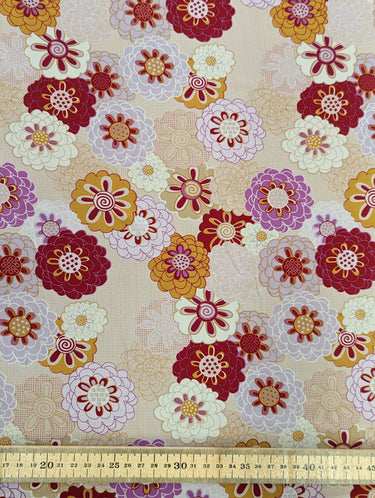 Kiku Empress 100% Silk, Crepe de Chine