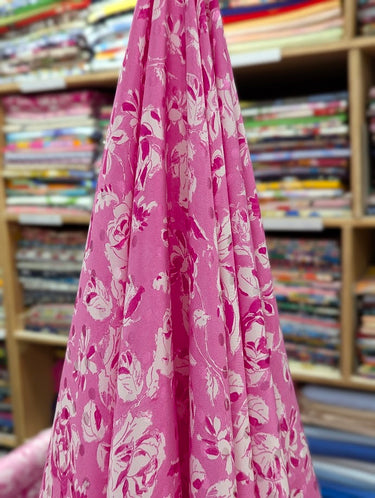 Kiss from a Rose 100% Silk, Jacquard, Pink