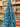 Kiss from a Rose 100% Silk, Jacquard Blue