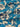 Kiss from a Rose 100% Silk, Jacquard Blue