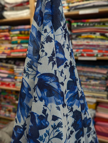 Lazuli, Silk Blend Georgette, Jacquard