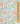 A close-up of a Liberty fabric pattern featuring a classic toile design with figures, trees, and floral motifs in pastel blue, pink, yellow, and green on a cream background, with a wooden ruler on the right side for scale.