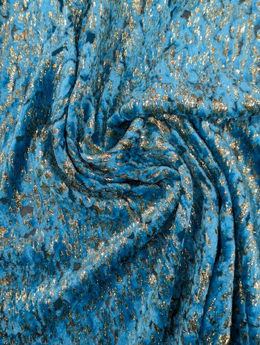 Oro Blu Velvet Devoré