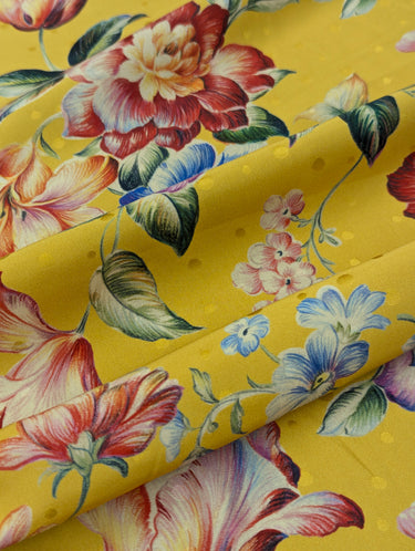Primavella, 100% Silk, Jacquard, by Ratti Yellow