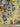 Floral patterned fabric on a yellow background with a ruler at the bottom for scale