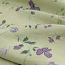 A Romantic Sprinkle of Flowers 100% Linen Green