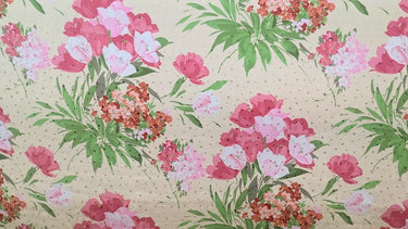 Allegra Rose, 100% Silk, Jacquard, Cream