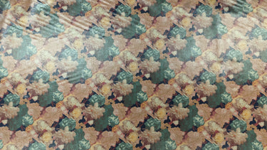 Autumn Fall, 100% Cotton, Batiste with Gold Foil