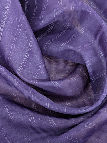 Between Lines, Double Layer 100% Silk, Organza, Purple