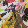 Printed pure cotton with a colourful tropical pattern.