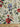 Floral fabric pattern with a ruler at the bottom for scale.