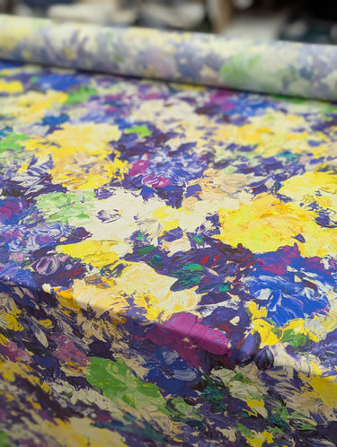 Brush With Flowers, 100% Cotton, Lawn