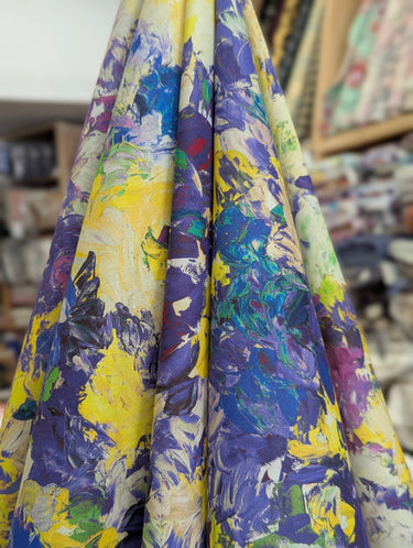 Brush With Flowers, 100% Cotton, Lawn