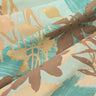 By the Stream, 100% Silk, Jacquard, Turquoise