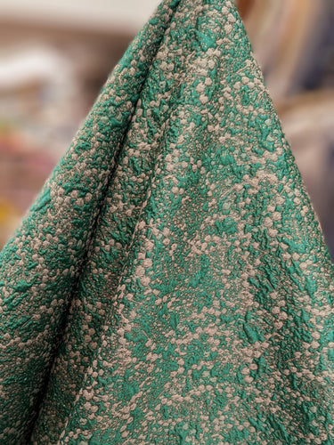 Chroma Cloud, Silk-blend Cloque, Jade