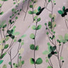 Darling Buds of May 100% Silk, Jacquard Lilac Green