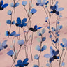 Darling Buds of May 100% Silk, Jacquard Pink Blue