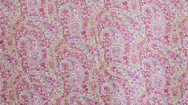 Dot Dot Paisley, 100% Silk, Jacquard, Pink