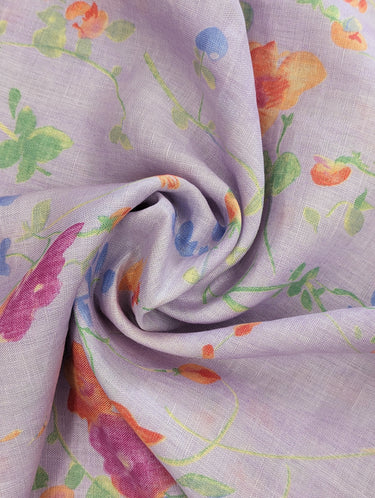 Dreamy Summer Blossom B, 100% Linen