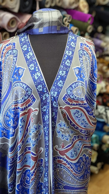 Florence Check 100% Silk, Satin