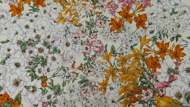 Flowerbomb A, 100% Cotton, Voile