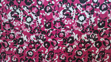 Fuschia Cheetah, 100% Cotton, Sateen