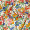 Colorful floral fabric with Liberty Fabrics logo