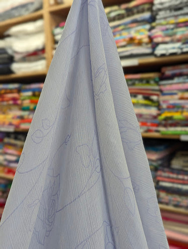 I Pick You 100% Silk, Crinkle Chiffon, Reversible, Roses