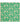 A close-up of a green fabric or wallpaper pattern featuring a repeating damask-style floral design in cream and light gold tones, with a narrow beige ruler edge visible along the left side.