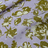 Kiss from a Rose 100% Silk, Jacquard, Lilac and Green