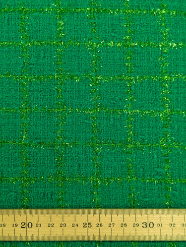 Shimmer Check Wool Tweed