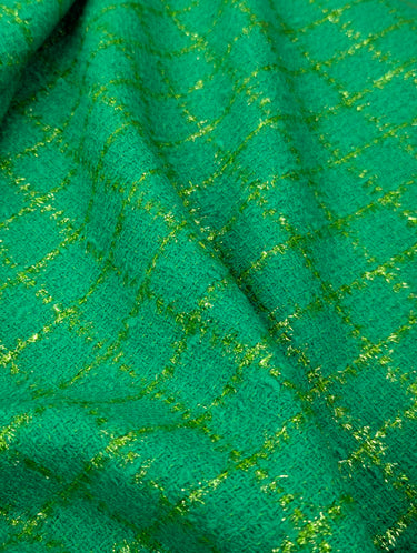 Shimmer Check Wool Tweed