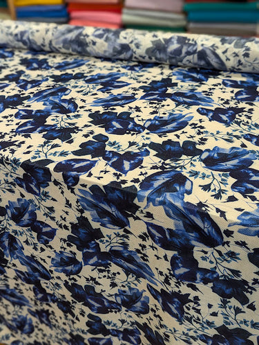 Lazuli, Silk Blend Georgette, Jacquard