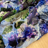 Midnight Garden, Silk-blend Velvet Devoré, Blue