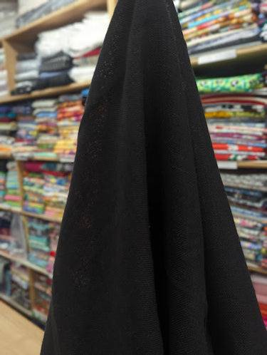 Mistral, 100% Linen, Gauze, Black