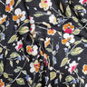 Ophelia 100% Silk, Satin Crinkle Georgette Black