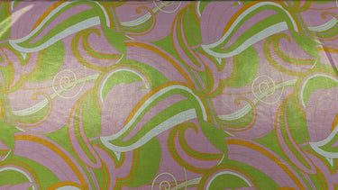 Pink Melody A, 100% Cotton, Batiste with Gold Foil