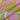 Pink Melody, 100% Silk, Jacquard, Pink Green