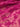 Close-up of pink organza fabric with 3D floral embroidery