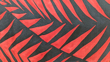 Red Voltage 100% Silk, Crinkle Chiffon
