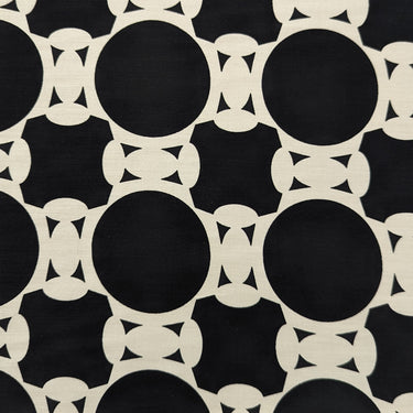 Retro Circles A, 100% Viscose, Sateen