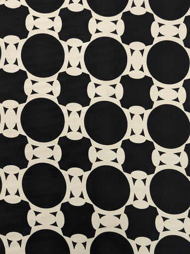 Retro Circles A, 100% Viscose, Sateen